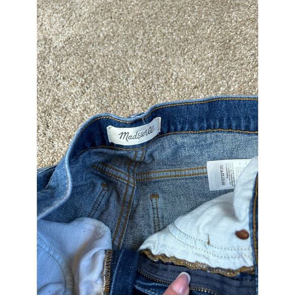 Madewell High Rise denim shorts cutoff roll up SZ 25" - Picture 3 of 5